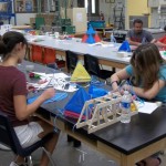 STI Students Build Tetrahedral Kites